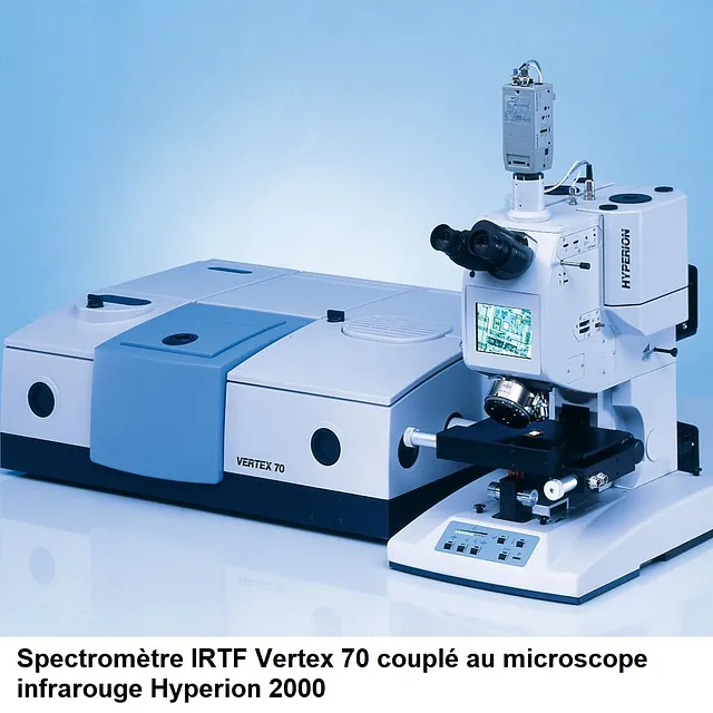 Spectromètre Infrarouge Bruker Vertex 70 couplé au microscope Hyperion 2000