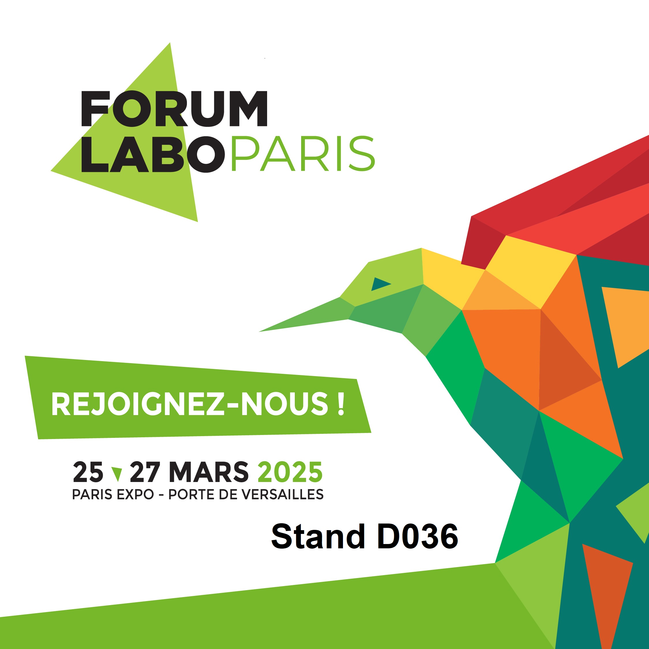 Nous participons à Forum Labo Paris 2025